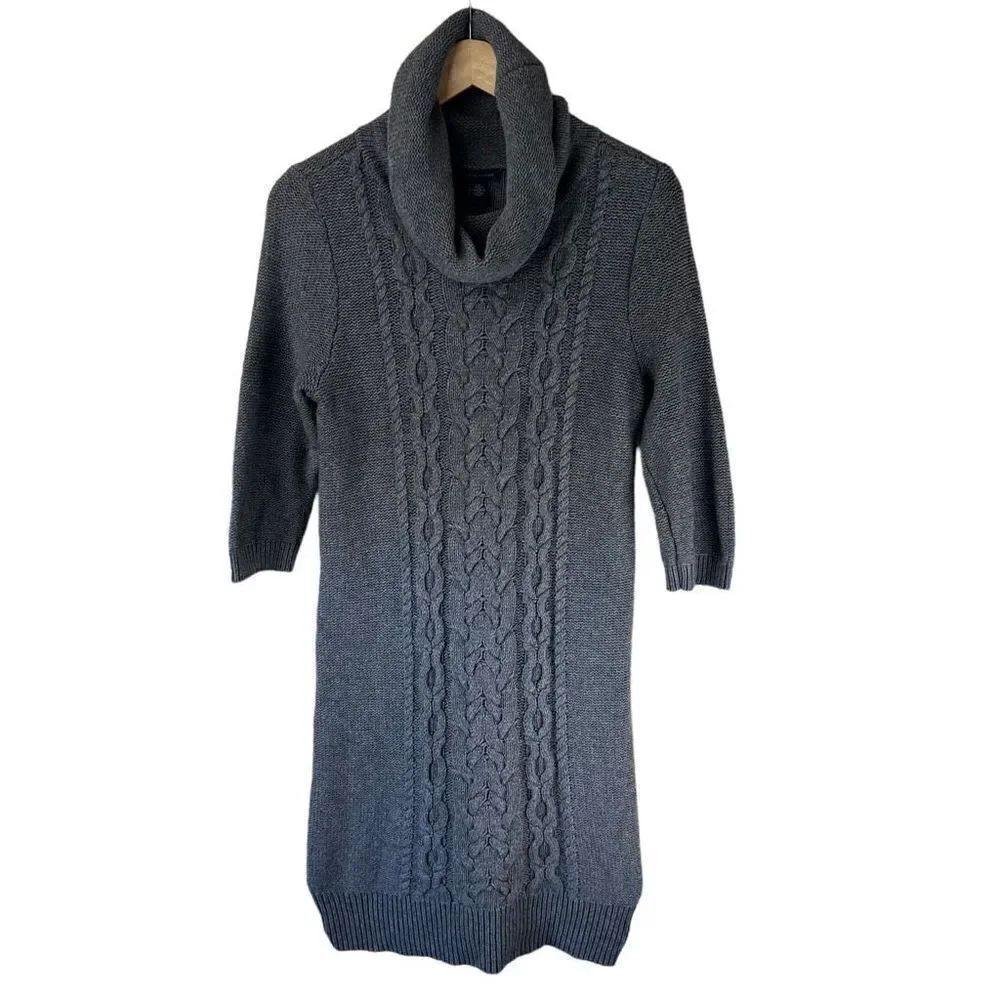 Tommy Hilfiger 3/4 Sleeved Cowl Neck Sweater Dress